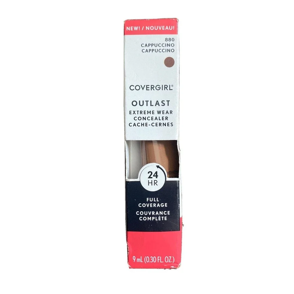 CoverGirl Outlast Extreme Wear Concealers Liquid Cappuccino #880 0.30 Fl Oz New